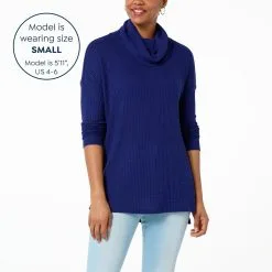 G By Giuliana Cowl-Neck Waffle Knit Poncho Tunic -Dresses Shop g by giuliana cowl neck waffle knit poncho tunic d 2023011012214428809374 alt12