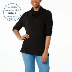 G By Giuliana Cowl-Neck Waffle Knit Poncho Tunic -Dresses Shop g by giuliana cowl neck waffle knit poncho tunic d 2023011012214561809374 alt10