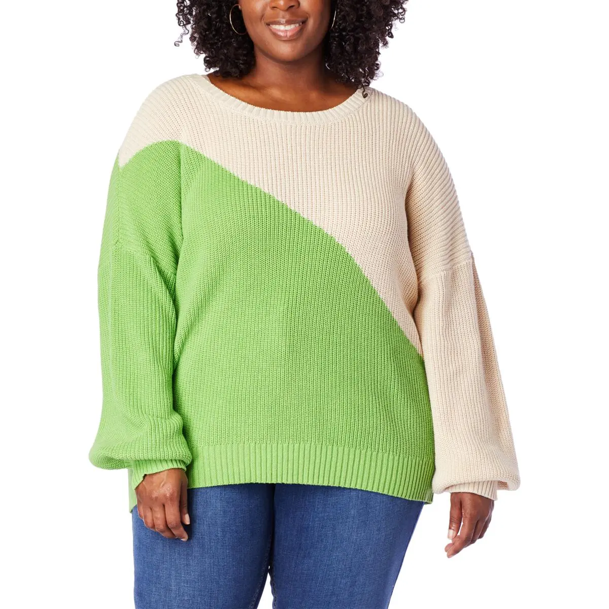 G By Giuliana Crochet Knit Colorblock Sweater 7 G By Giuliana Crochet Knit Colorblock Sweater - Image 5