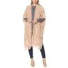 G By Giuliana Plaid Bouclé Duster-Length Cardigan Poncho