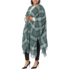 G By Giuliana Plaid Bouclé Duster-Length Cardigan Poncho -Dresses Shop g by giuliana plaid boucle duster length cardigan ponch d 2021091009510315764261 alt20