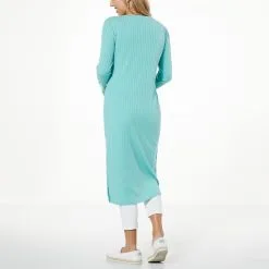 G By Giuliana Ribbed Knit Button-Front Duster Cardigan -Dresses Shop g by giuliana ribbed knit button front duster cardigan d 20230510112522227827599 alt1