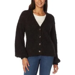 G By Giuliana Smushy Yarn Button-Front Cardigan -Dresses Shop g by giuliana smushy yarn button front cardigan d 202111190945252774328 alt3