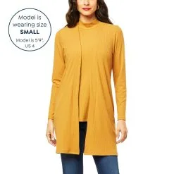 IMAN Comfy Chic Open-Front Ribbed Knit Cardigan -Dresses Shop iman comfy chic open front ribbed knit cardigan d 2022080413412978798930 alt10
