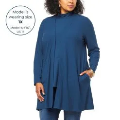 IMAN Comfy Chic Open-Front Ribbed Knit Cardigan -Dresses Shop iman comfy chic open front ribbed knit cardigan d 2022080912110652798930 alt21