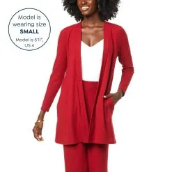 IMAN Comfy Chic Open-Front Ribbed Knit Cardigan -Dresses Shop iman comfy chic open front ribbed knit cardigan d 20220809122403827798930 alt12