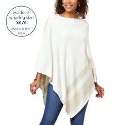 IMAN Global Chic Asymmetric Poncho With Stripe Detail -Dresses Shop iman global chic asymmetric poncho with stripe detail d 20220909154738863794138 alt12