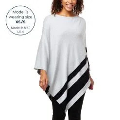 IMAN Global Chic Asymmetric Poncho With Stripe Detail -Dresses Shop iman global chic asymmetric poncho with stripe detail d 20220909154740847794138 alt15