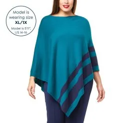 IMAN Global Chic Asymmetric Poncho With Stripe Detail -Dresses Shop iman global chic asymmetric poncho with stripe detail d 20220914115538817794138 alt21