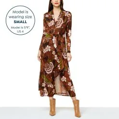 IMAN Global Chic Long-Sleeve Printed Mesh Dress -Dresses Shop iman global chic long sleeve printed mesh dress d 20221013111647937803646 alt11