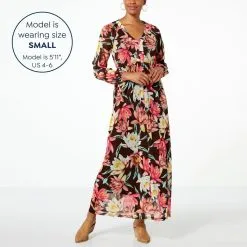 IMAN Global Chic Printed Mesh Dress 12 IMAN Global Chic Printed Mesh Dress -Dresses Shop iman global chic printed mesh dress d 2023020214472324816826 alt12