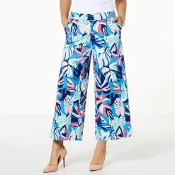 IMAN Global Chic Stretch Twill Crop Pant With Pockets