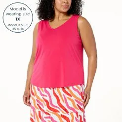 IMAN Global Chic V-neck Tank Top -Dresses Shop iman global chic v neck tank top d 2023032211321477825079 alt21