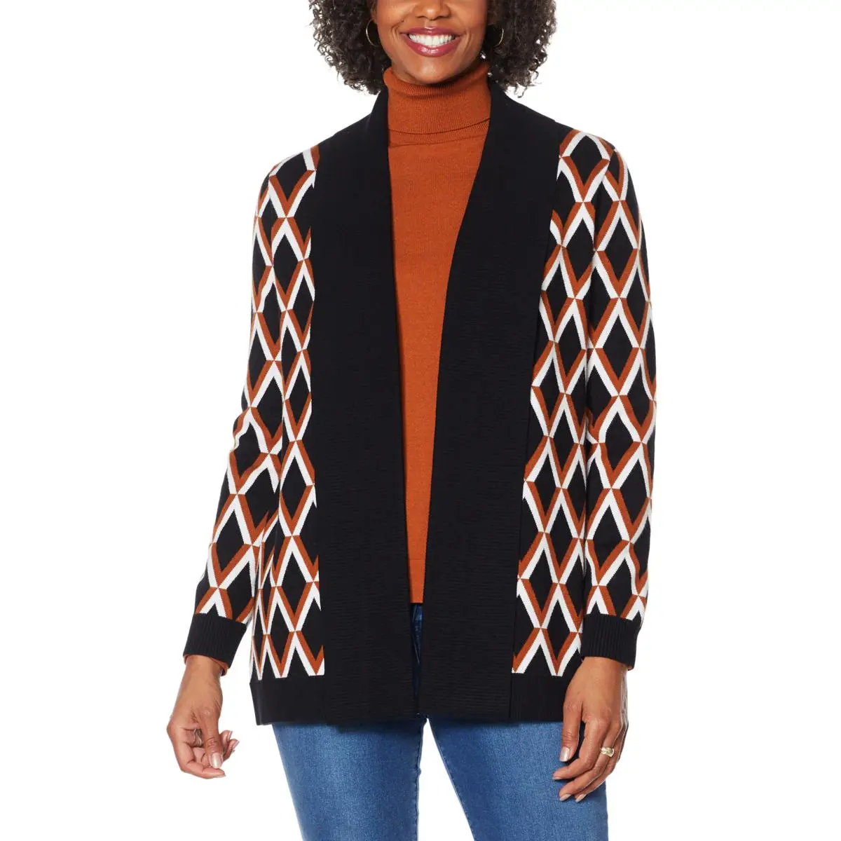 IMAN Global Chic Wide Collar Knitted Cardigan 3 IMAN Global Chic Wide Collar Knitted Cardigan