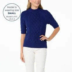 Jaclyn Smith Half Sleeve Cable Knit Sweater Pullover -Dresses Shop jaclyn smith half sleeve cable knit sweater pullover d 2023011012112258818813 alt10