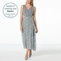 Jaclyn Smith Printed Chiffon Wrap-Front Maxi Dress -Dresses Shop jaclyn smith printed chiffon wrap front maxi dress d 2023011012093896818834 alt10
