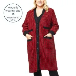 Kathy Ireland® Fashion 360 The Gigi Long Tweed Cardigan -Dresses Shop kathy ireland fashion 360 the gigi long tweed cardigan d 2022101214532844801905 alt21