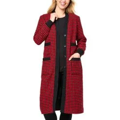 Kathy Ireland® Fashion 360 The Gigi Long Tweed Cardigan -Dresses Shop kathy ireland fashion 360 the gigi long tweed cardigan d 2022102009592787801905 alt2