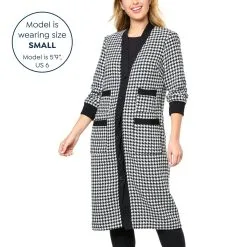 Kathy Ireland® Fashion 360 The Gigi Long Tweed Cardigan -Dresses Shop kathy ireland fashion 360 the gigi long tweed cardigan d 2022102015174101801905 alt10
