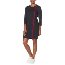 Laila Ali 3/4-Sleeve Cinched Waist T-Shirt Dress