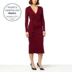 Laila Ali Faux Wrap Sweater Dress -Dresses Shop laila ali faux wrap sweater dress d 20220902124447583806140 alt11