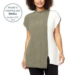 Laila Ali Mock-Neck Plush Sweater Knit Tunic -Dresses Shop laila ali mock neck plush sweater knit tunic d 20220902124555063806157 alt10