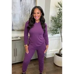 Laila Ali Ribbed Hacci Knit Pull-On Jogger Pant 9 Laila Ali Ribbed Hacci Knit Pull-On Jogger Pant -Dresses Shop laila ali ribbed hacci knit pull on jogger pant d 20211115084122083775544 alt20