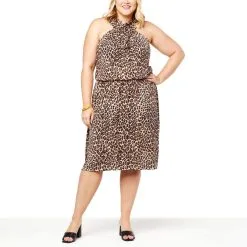 Laila Ali Twisted Neckline Midi Dress -Dresses Shop laila ali twisted neckline midi dress d 20220707095939393800347 alt20