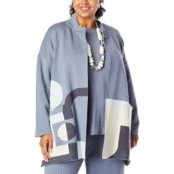 MarlaWynne Abstract Pattern Double Knit Cardigan -Dresses Shop marlawynne abstract pattern double knit cardigan d 2022021409361902782608 alt20