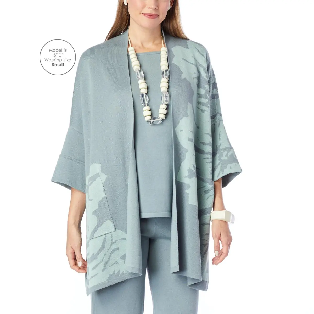 MarlaWynne Jacquard Knit Drama Topper 7 MarlaWynne Jacquard Knit Drama Topper - Image 5