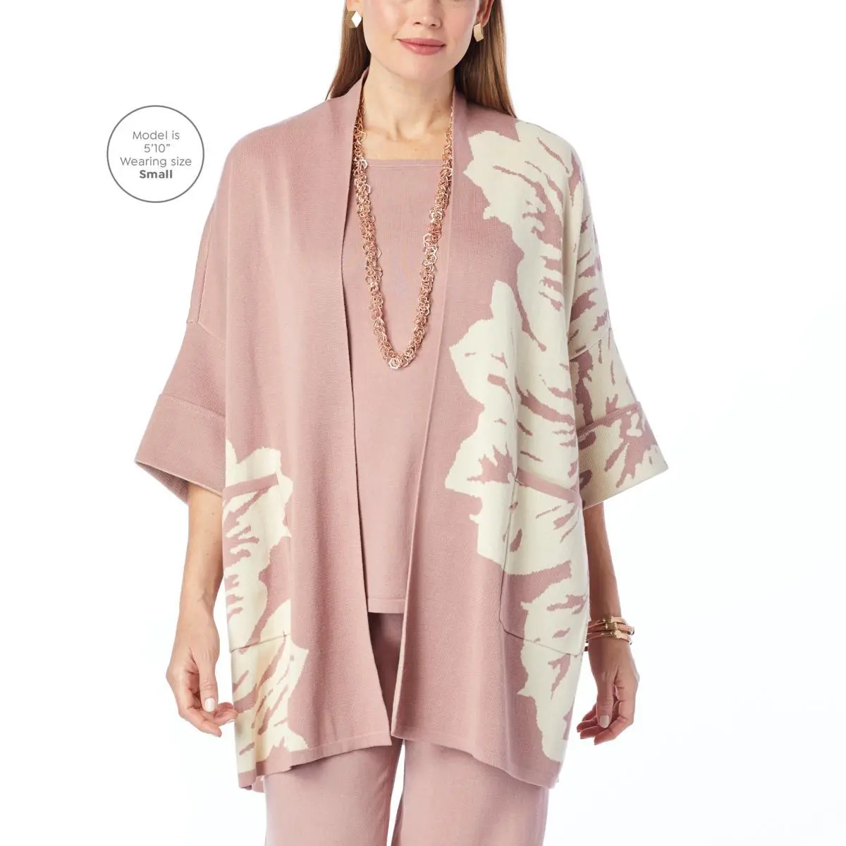 MarlaWynne Jacquard Knit Drama Topper 4 MarlaWynne Jacquard Knit Drama Topper - Image 2