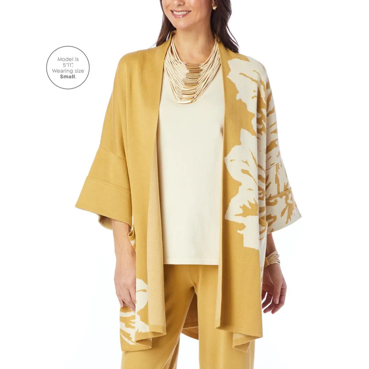 MarlaWynne Jacquard Knit Drama Topper 9 MarlaWynne Jacquard Knit Drama Topper - Image 7