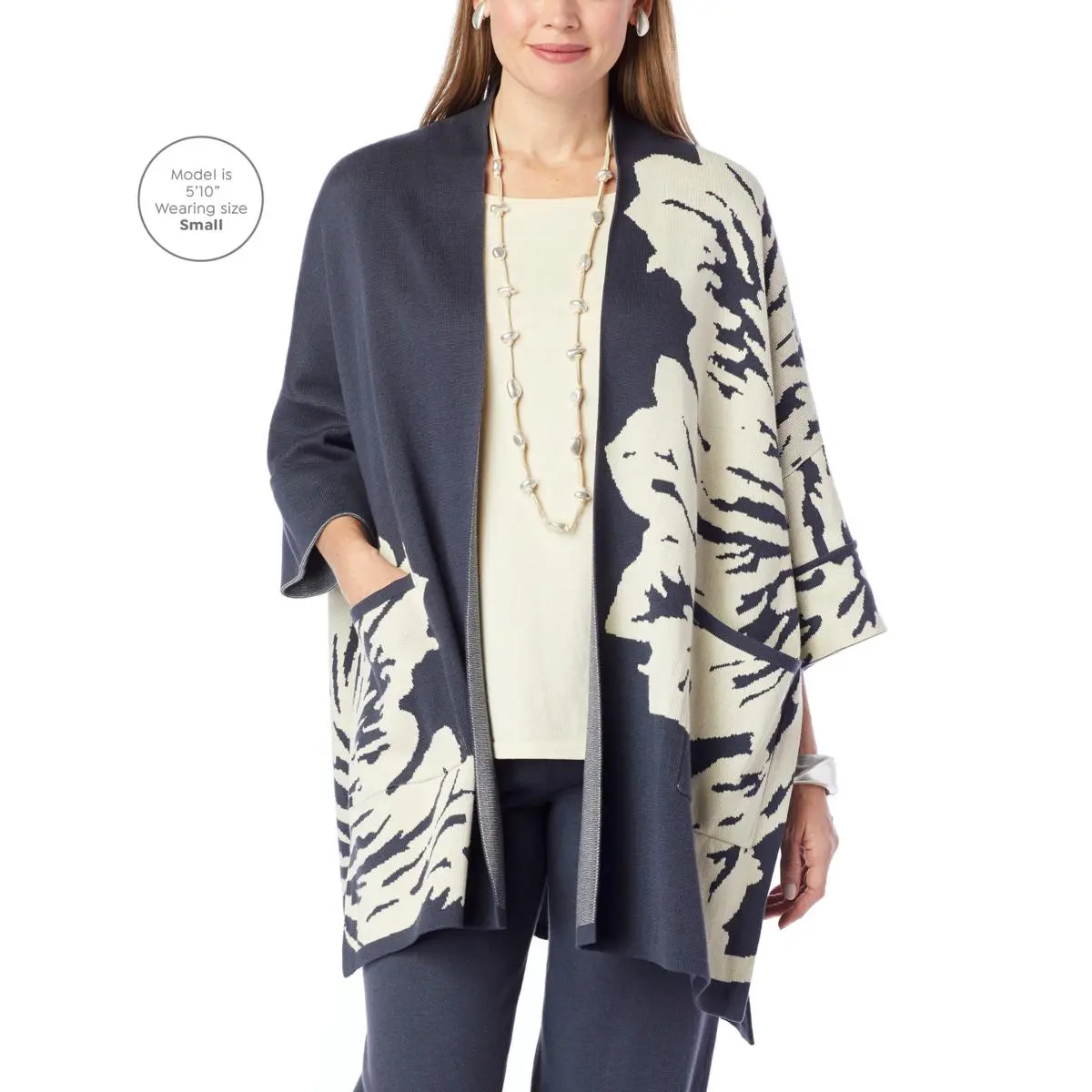 MarlaWynne Jacquard Knit Drama Topper 6 MarlaWynne Jacquard Knit Drama Topper - Image 4