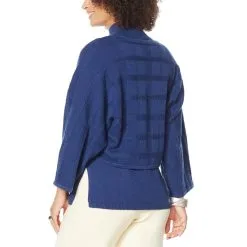 MarlaWynne SoftKNIT Plaid-Textured Sweater Popover -Dresses Shop marlawynne softknit plaid textured sweater popover d 202111100921553770816 alt1