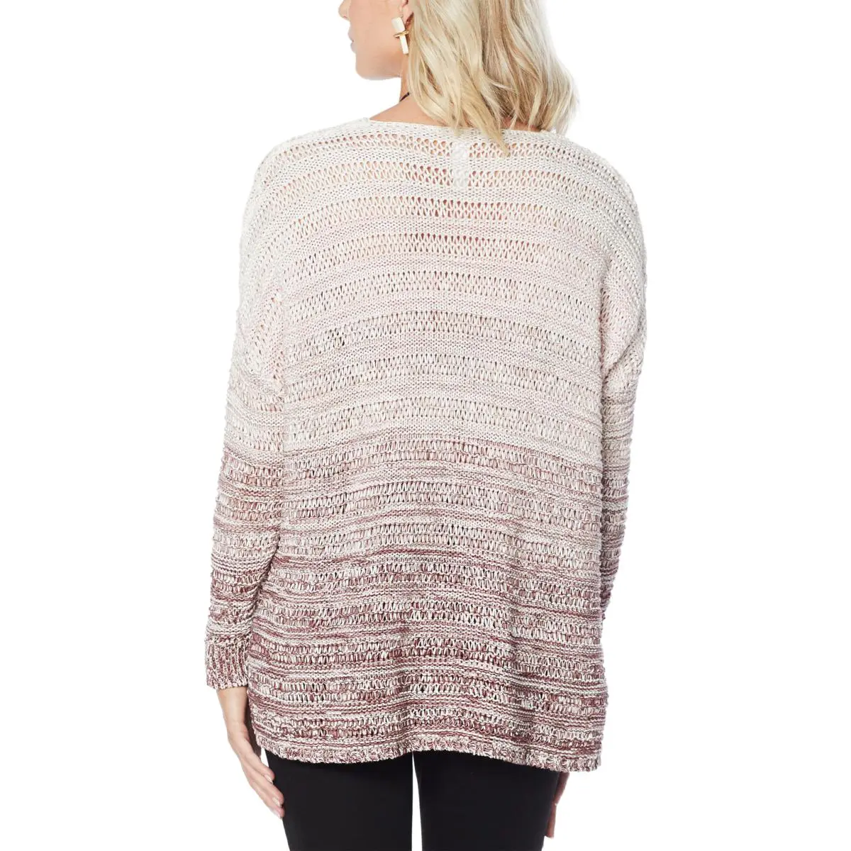MarlaWynne Unstructured Ombré Marled Knit Sweater 4 MarlaWynne Unstructured Ombré Marled Knit Sweater - Image 2