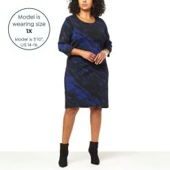 Nina Leonard 3/4-Sleeve Jewel Neck Sweater Dress -Dresses Shop nina leonard 34 sleeve jewel neck sweater dress d 20221013131035167809352 alt21