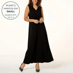 Nina Leonard Collared V-Neck Maxi Dress 12 Nina Leonard Collared V-Neck Maxi Dress -Dresses Shop nina leonard collared v neck maxi dress d 2023041916284134829218 alt10