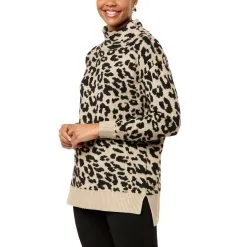 Nina Leonard Jacquard Mock-Neck Pullover Sweater 9 Nina Leonard Jacquard Mock-Neck Pullover Sweater -Dresses Shop nina leonard jacquard mock neck pullover sweater d 2022110709352741809354 alt2