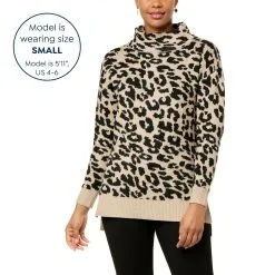 Nina Leonard Jacquard Mock-Neck Pullover Sweater 13 Nina Leonard Jacquard Mock-Neck Pullover Sweater -Dresses Shop nina leonard jacquard mock neck pullover sweater d 2022110712224931809354 alt10