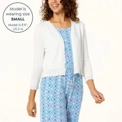 Nina Leonard Knit Bolero With Ruffle Detail -Dresses Shop nina leonard knit bolero with ruffle detail d 20230419162920283829219 alt11