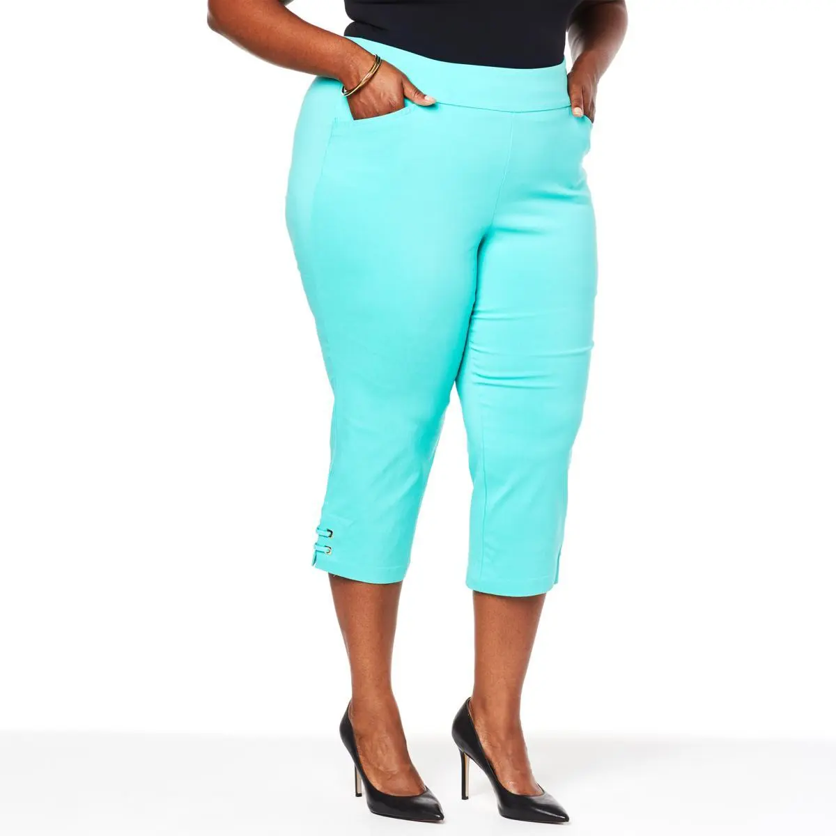 Nina Leonard Millennium Tummy Smoothing Crop Pant 5 Nina Leonard Millennium Tummy Smoothing Crop Pant - Image 3