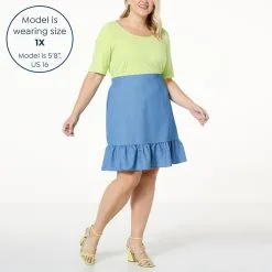 Nina Leonard Mixed Media Tiered Dress -Dresses Shop nina leonard mixed media tiered dress d 20230421121131825214 alt21