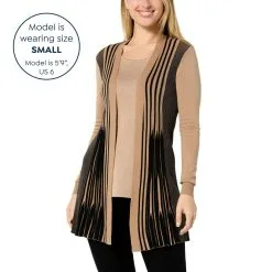 Nina Leonard Pleated Knit Colorblock Cardigan -Dresses Shop nina leonard pleated knit colorblock cardigan d 20221229175043973820758 alt11