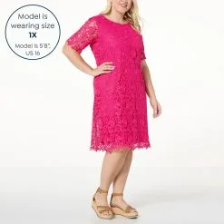 Nina Leonard Scallop Hem Lace Sheath Dress 15 Nina Leonard Scallop Hem Lace Sheath Dress -Dresses Shop nina leonard scallop hem lace sheath dress d 20230421120417947825100 alt21