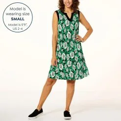 Nina Leonard Sleeveless Printed Float Dress 11 Nina Leonard Sleeveless Printed Float Dress -Dresses Shop nina leonard sleeveless printed float dress d 20230419162607177825210 alt11