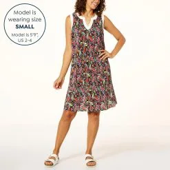 Nina Leonard Sleeveless Printed Float Dress 14 Nina Leonard Sleeveless Printed Float Dress -Dresses Shop nina leonard sleeveless printed float dress d 20230419162632413825210 alt13