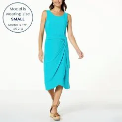 Nina Leonard Sleeveless Wrap Waist Midi Dress -Dresses Shop nina leonard sleeveless wrap waist midi dress d 2023041815422611829062 alt12