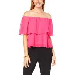 Shavonne Dorsey Off-Shoulder Ruffle Top