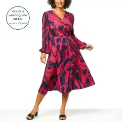 Shavonne Dorsey Surplice Dress With Woven Sleeves -Dresses Shop shavonne dorsey surplice dress with woven sleeves d 20220727155751663797848 alt11