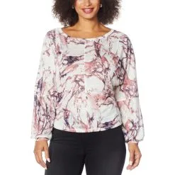 Skinnygirl Elena Long-Sleeve Dolman Blouse